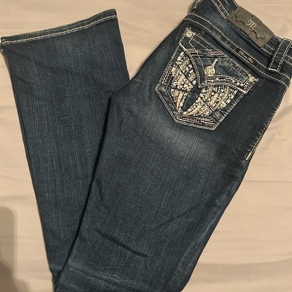 Miss Me Dark Blue Boot Cut Jeans